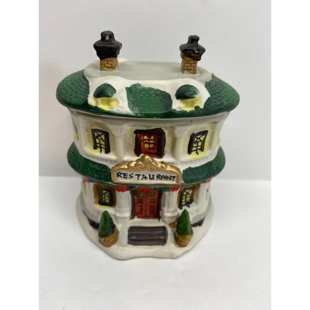 Vtg Greenbrier International Inc. Christmas Town Decoration Restaurant Building
